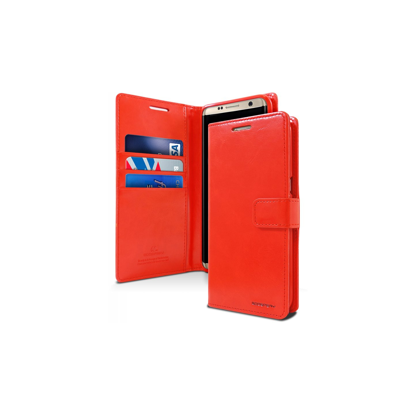 MERCURY GOOSPERY Blå Måne Samsung Galaxy S8 Plus - Rød