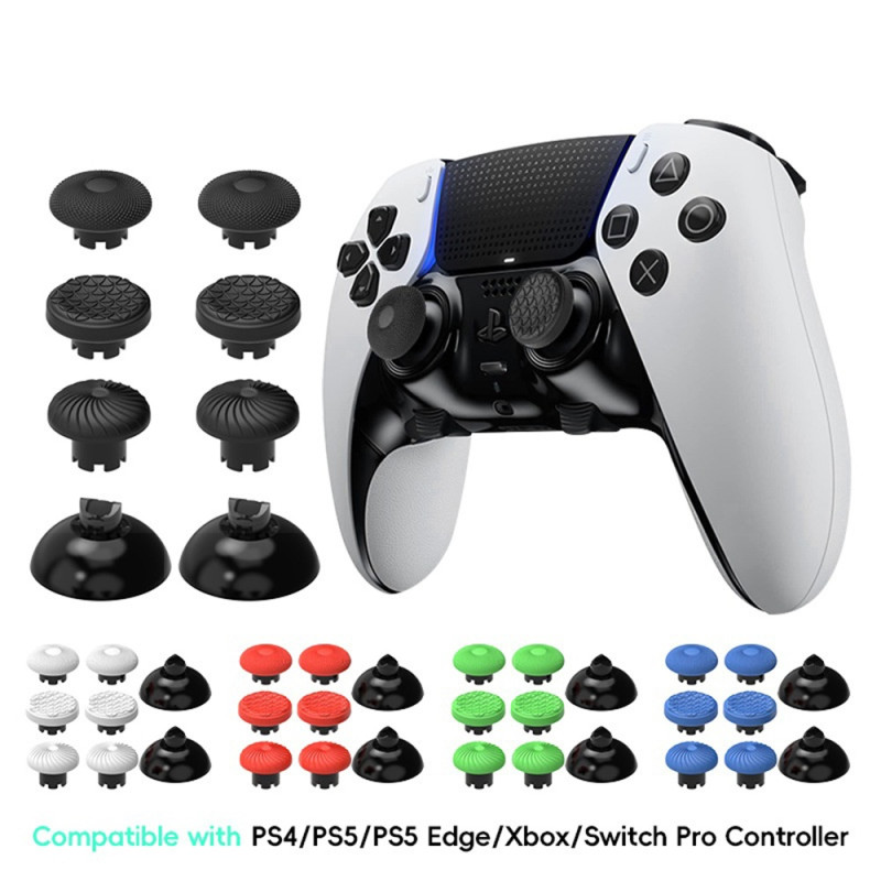 DATA FROG 8pcs/set Thumbstick Caps for PS5 PS4 XBOX Nintendo Switch Controller