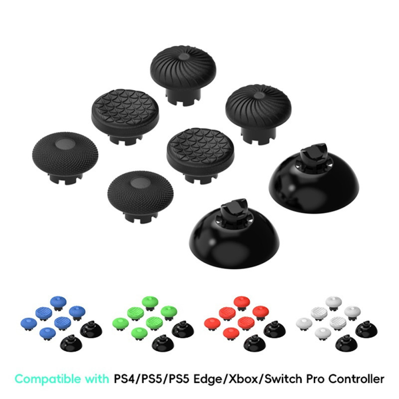 DATA FROG 8pcs/set Thumbstick Caps for PS5 PS4 XBOX Nintendo Switch Controller