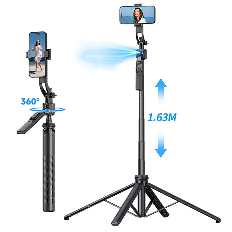 CYKE C17 AI Intelligent Ansigtssporingsstativ Live Streaming Selfiestang