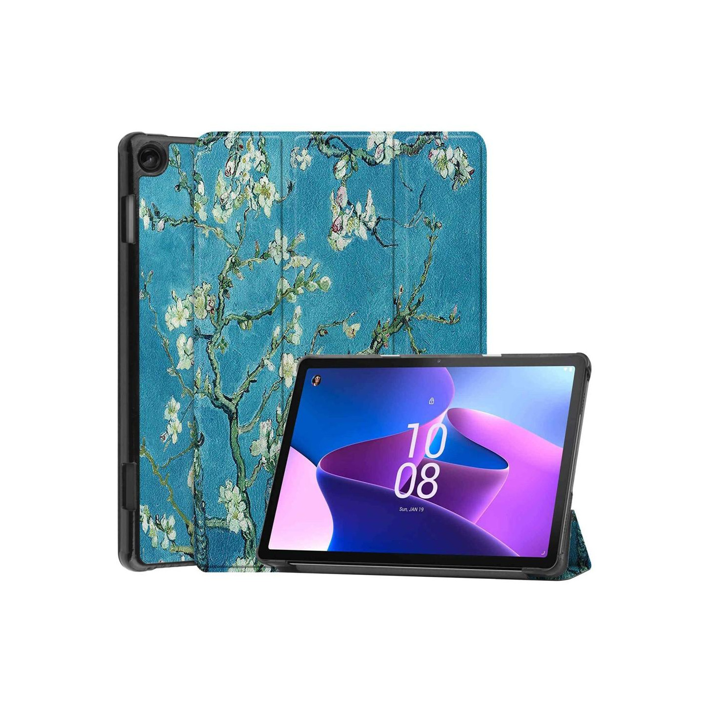 Trifoldbart deksel til Lenovo Tab M10 Gen 3 - Blossom