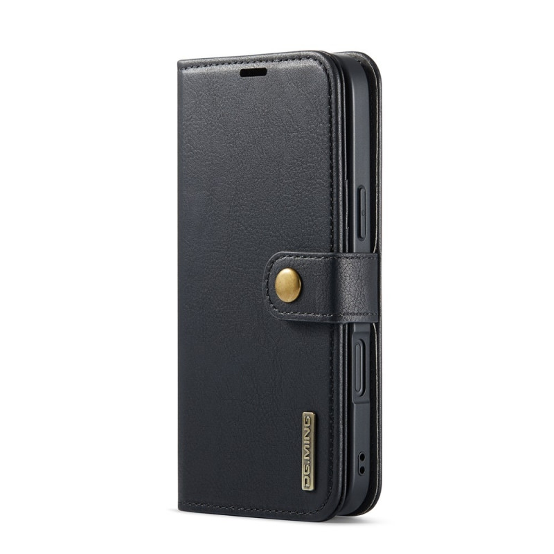 DG.MING For iPhone 17 Wallet Case Detachable 2 in 1 - Black