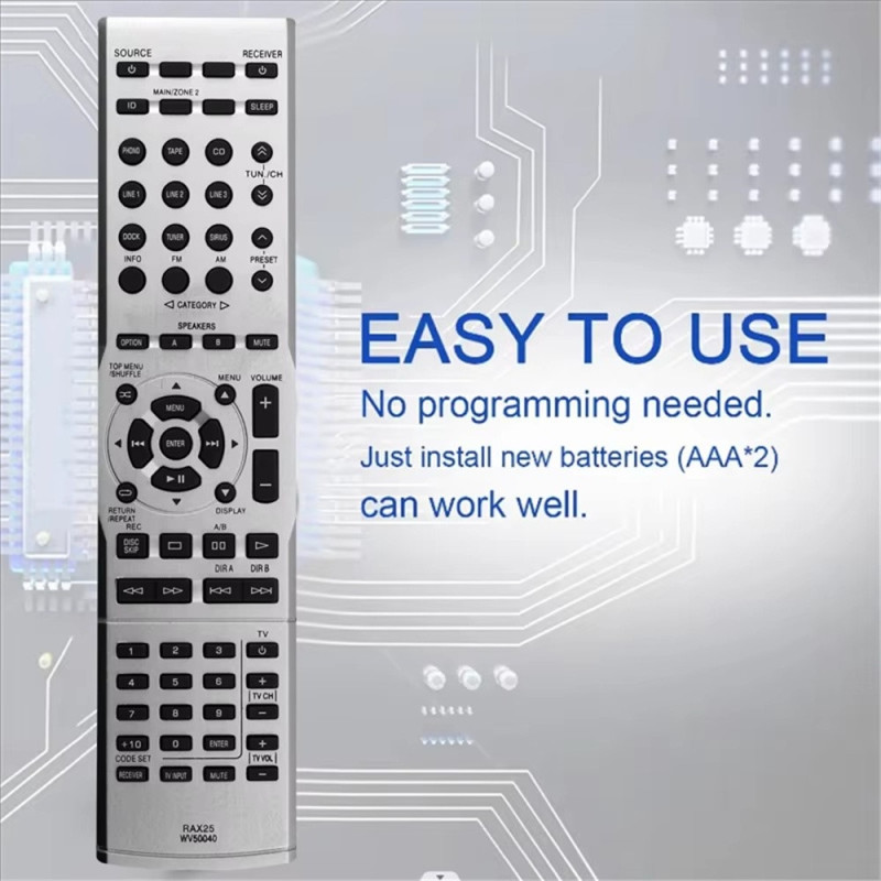Fjernkontroll erstatning for RAX25 For Yamaha Sound Receiver
