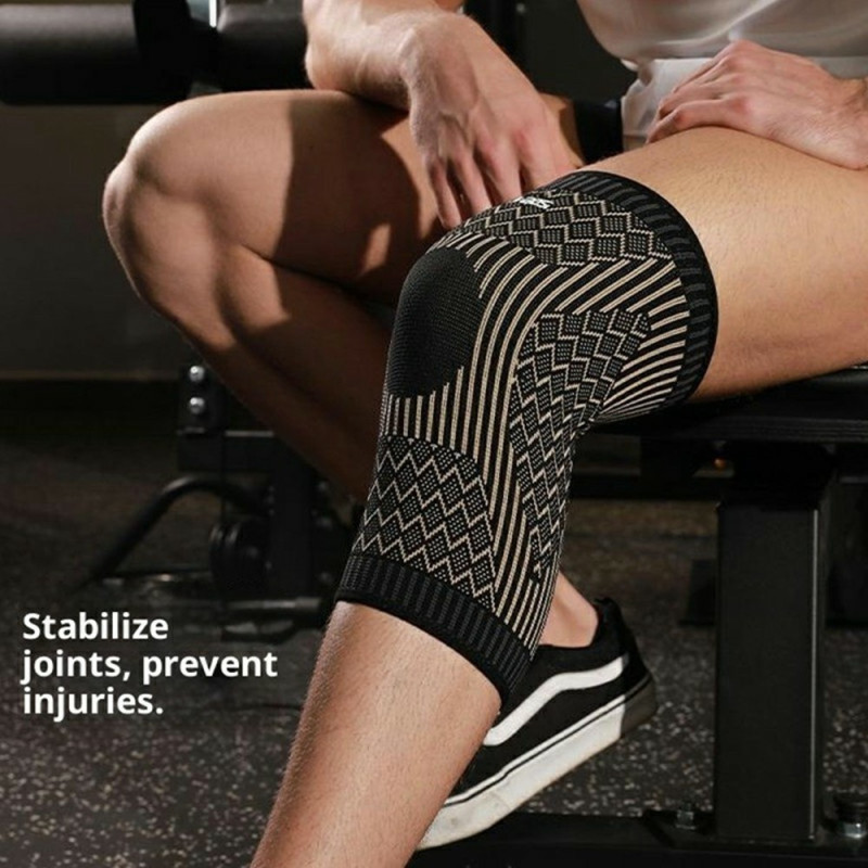 VBOSI 1 pc. Elastic stable Support for knee Knee brace Knee protector Patella Warming - L