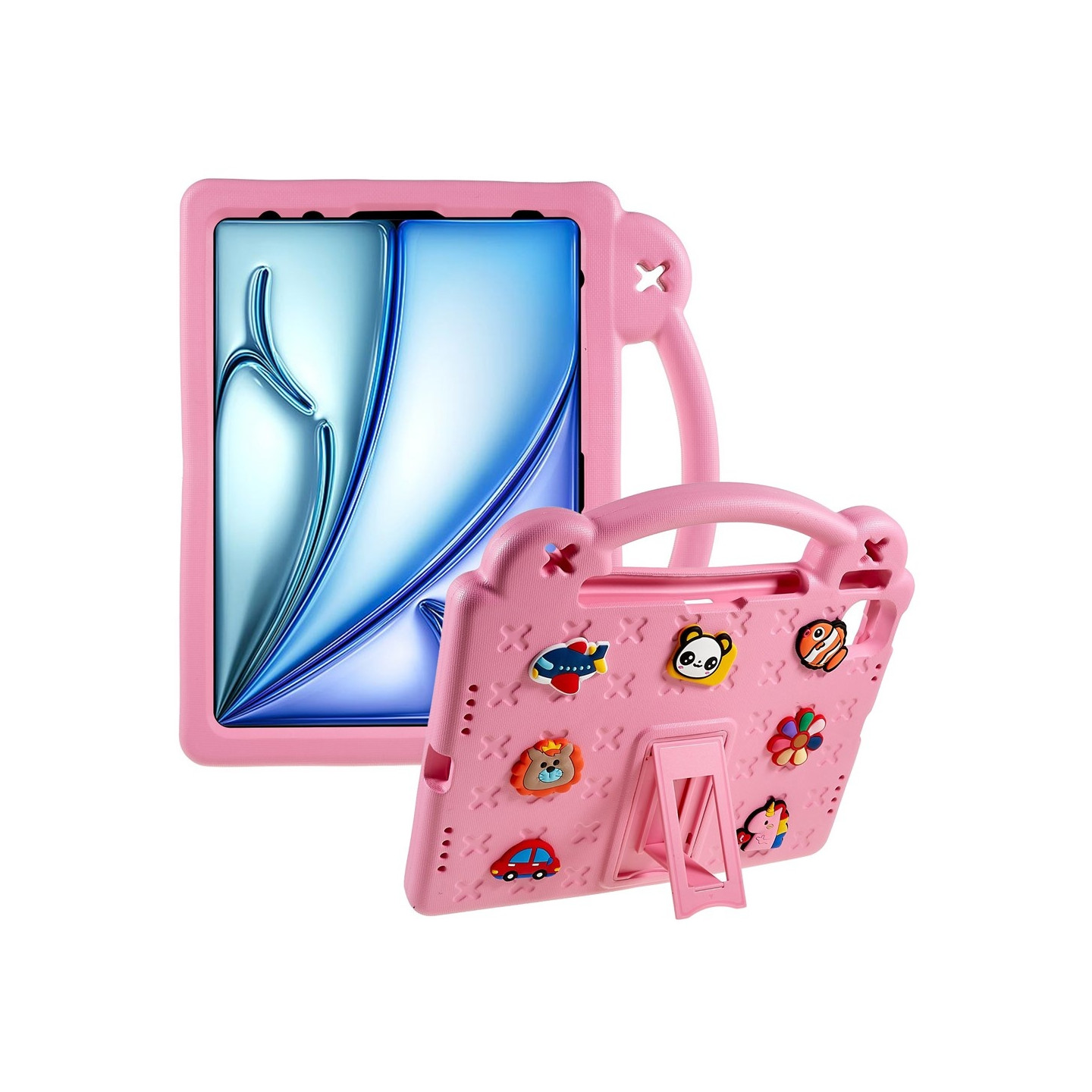 Til iPad Air 11 (2024) EVA Foam Stativdeksel - Rosa