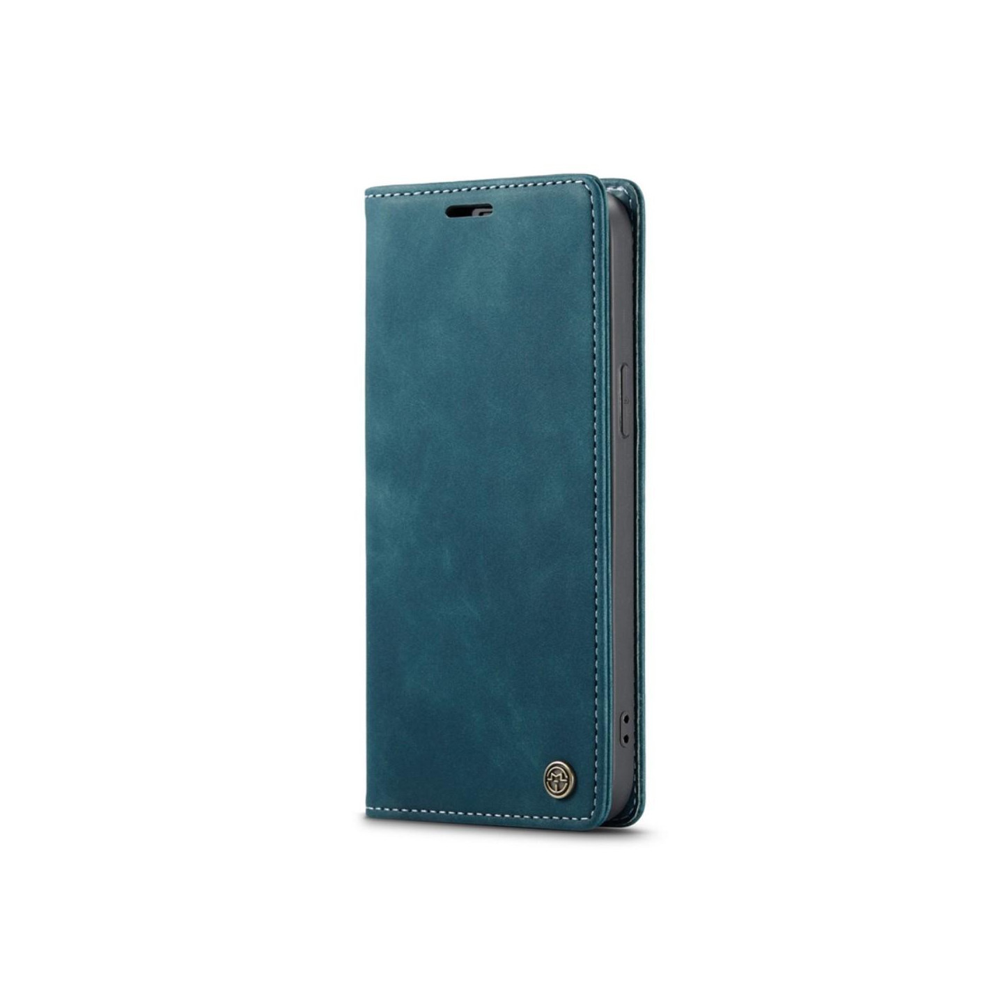 CASEME Retro Wallet Case for iPhone 14 - Blue