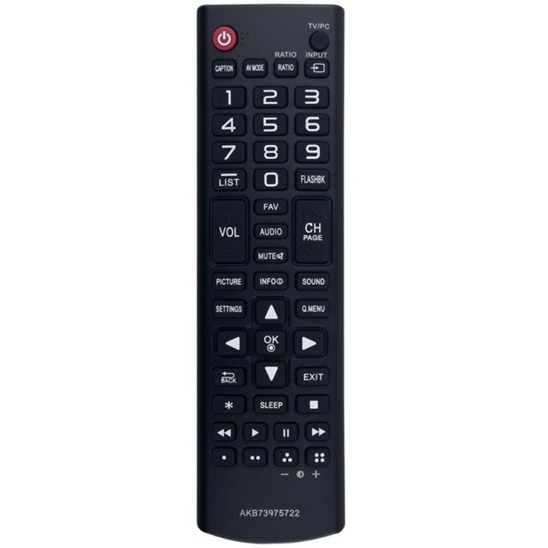 TV remote control Replacement for AKB73975722 For LG TV