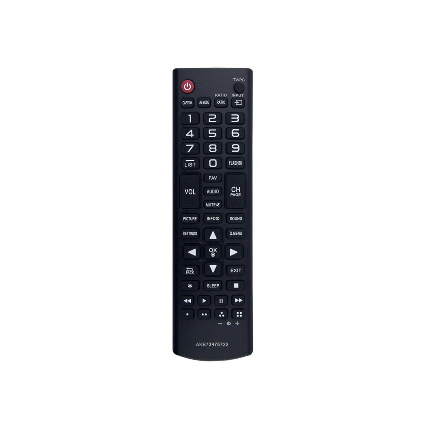 TV remote control Replacement for AKB73975722 For LG TV
