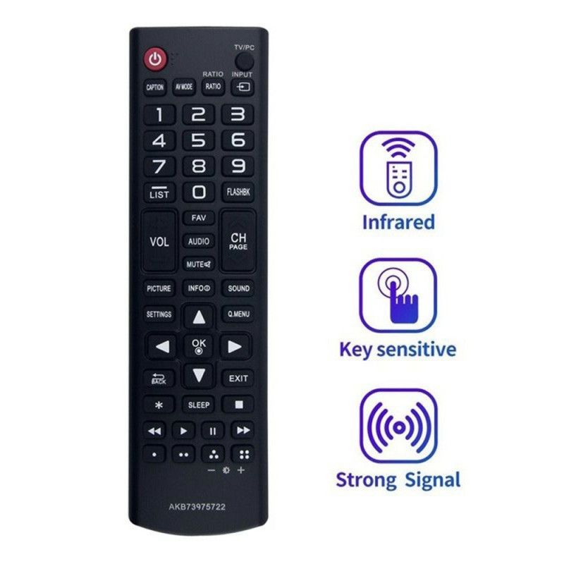 Television kaukosäädin Korvaa AKB73975722 LG TV:lle