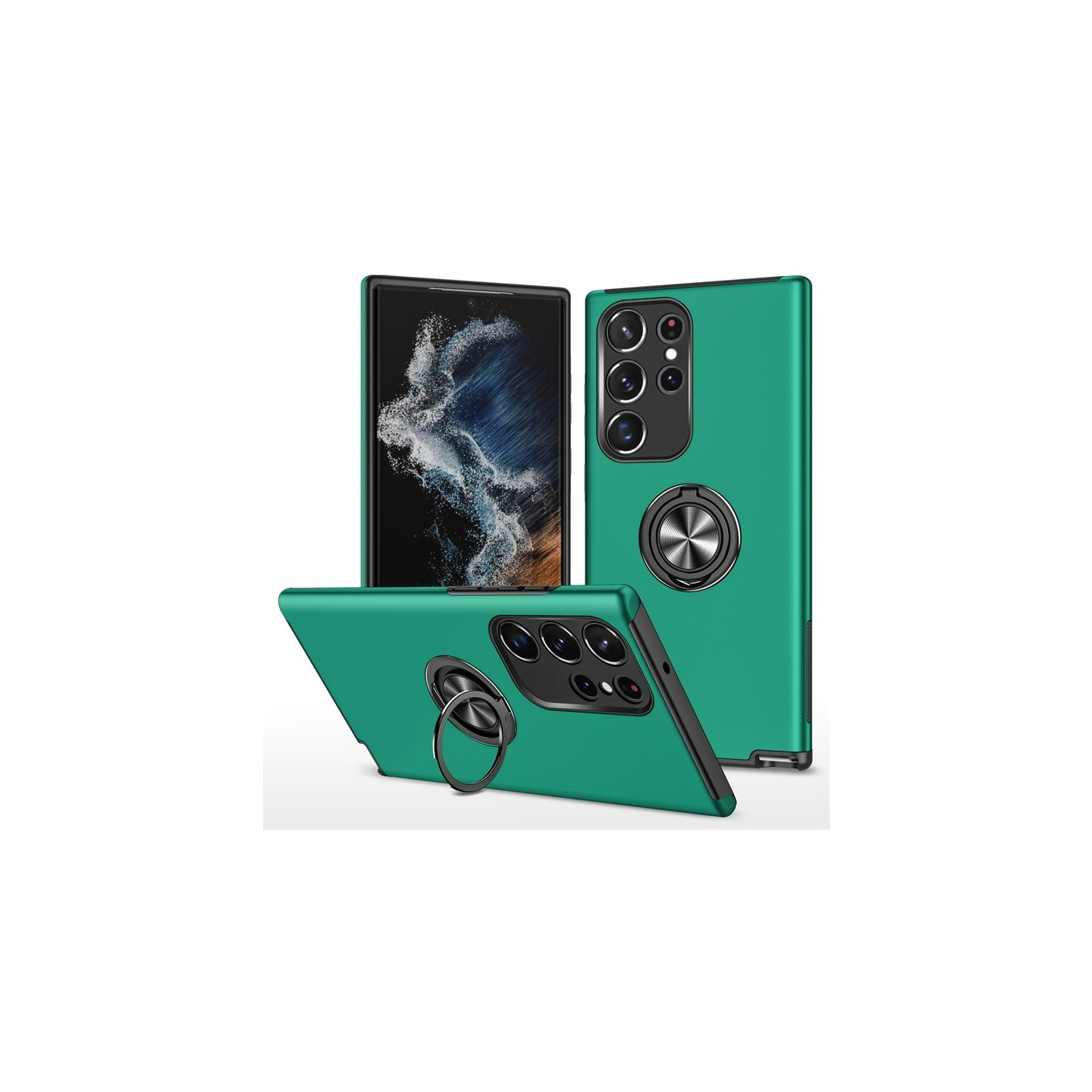 Samsung Galaxy S26 Ultra Hybridikotelo Sormusrengas ja Teline