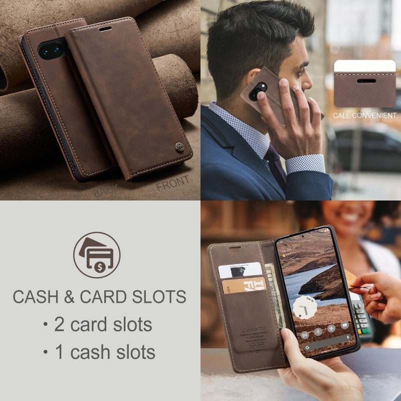 CASEME For Google Pixel 10A Case Card Holder Stand Phone Cover
