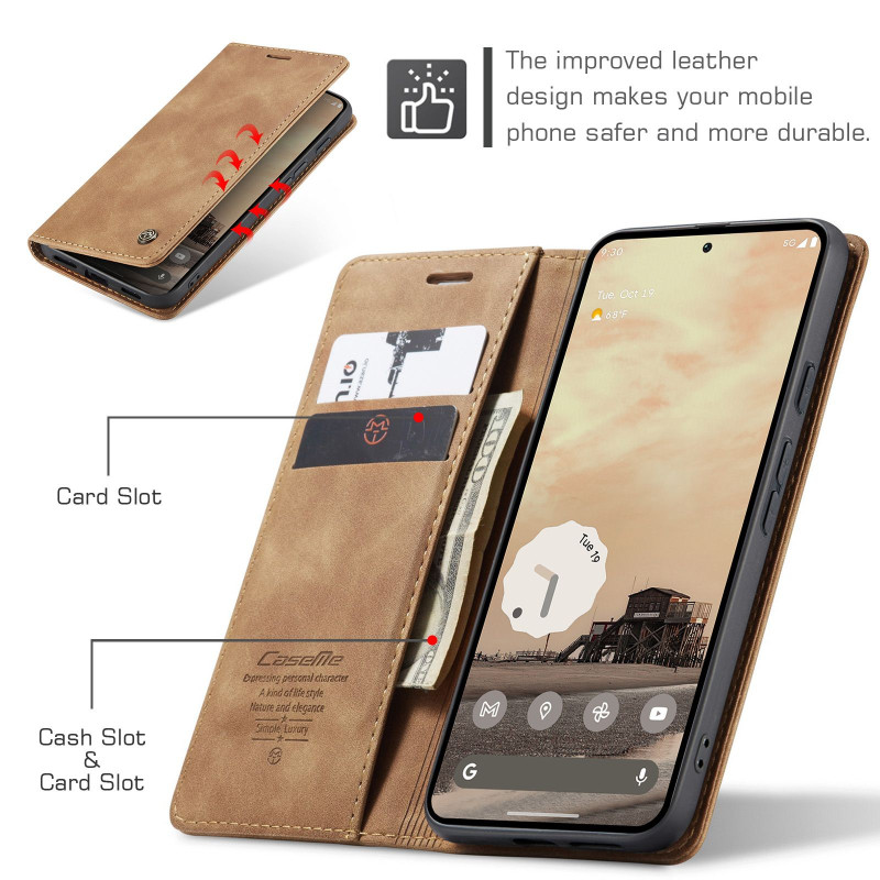 CASEME For Google Pixel 10A Case Card Holder Stand Phone Cover