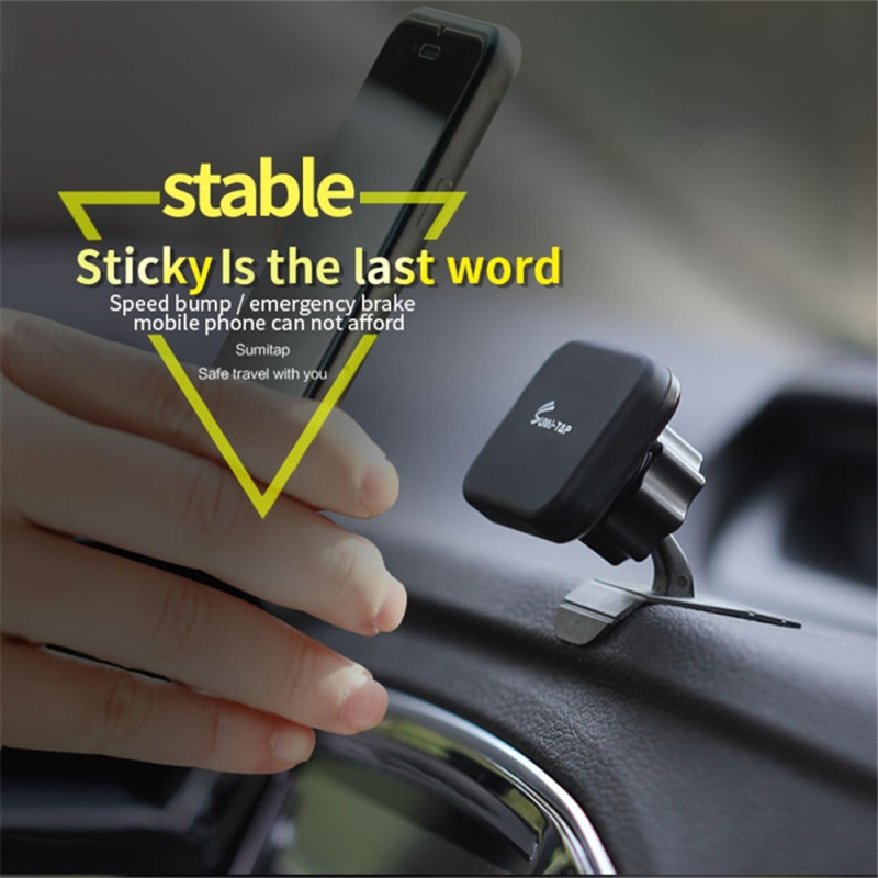 SUMI-TAP Magnetic Car Holder Magnet Mounted Mobile Phone Stand Mount GPS Support