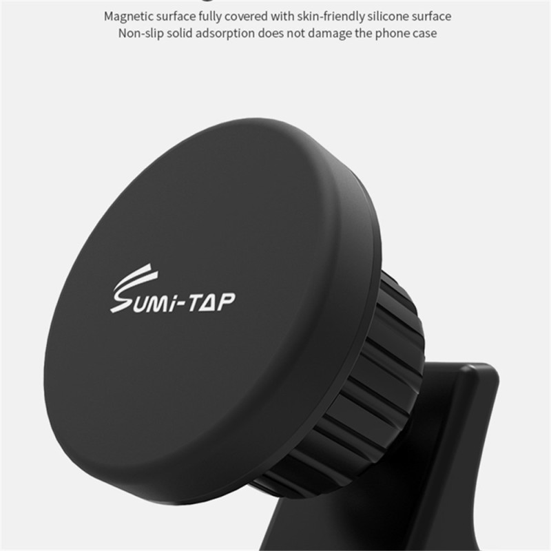 SUMI-TAP Rundbuebase Magnetisk Bil Mobilholder Monteringsstativ GPS Støttebeslag