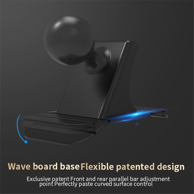 SUMI-TAP Round Arc Base Magnetic Car Mobile Phone Holder Mounting Stand GPS Support Bracket