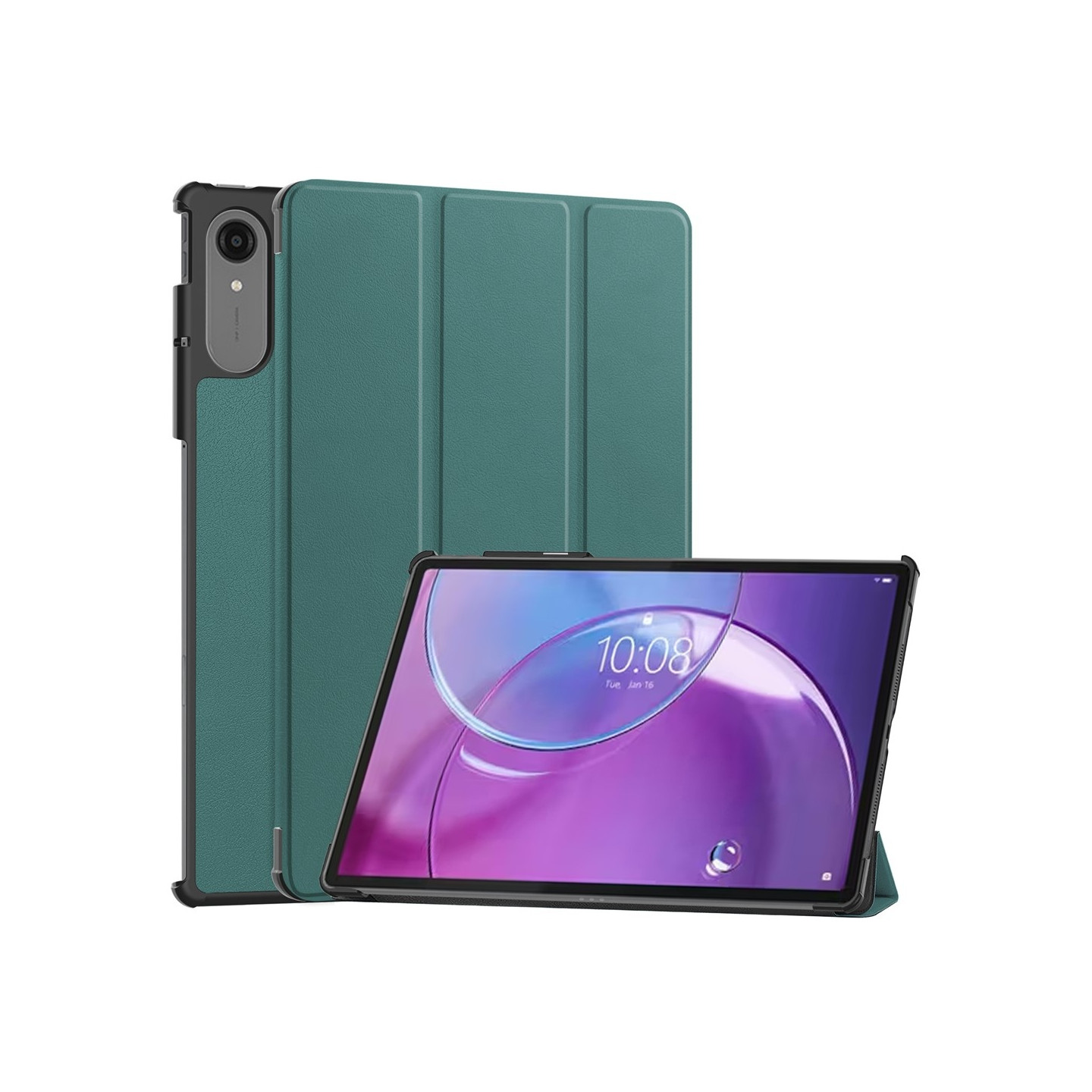 Til Lenovo Idea Tab Pro Gen 2 13" Cover med Stander Stødbeskyttelse - Grøn