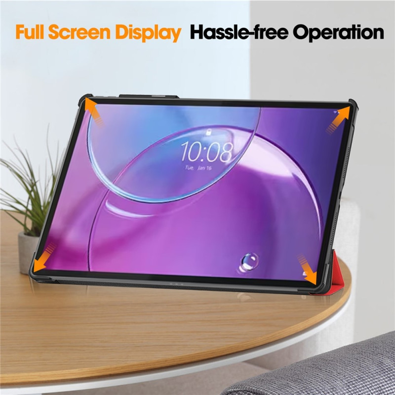 För Lenovo Idea Tab Pro Gen 2 13" Fodral Stativ Stötskydd - Röd
