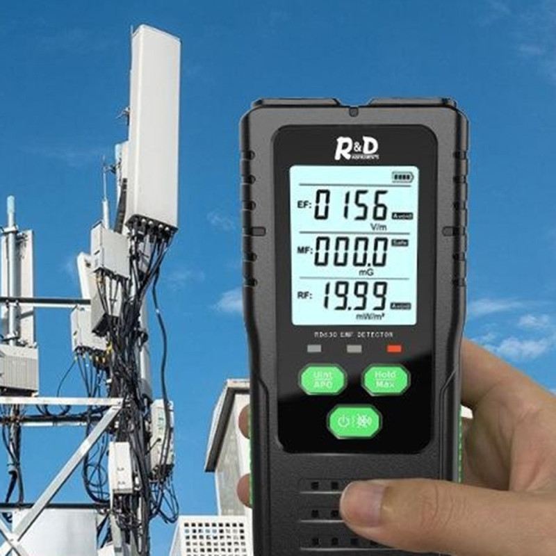 EMF-ilmaisin 3 yhdessä sähkömagneettinen RF-säteilymittari EF MF -taajuustesteri