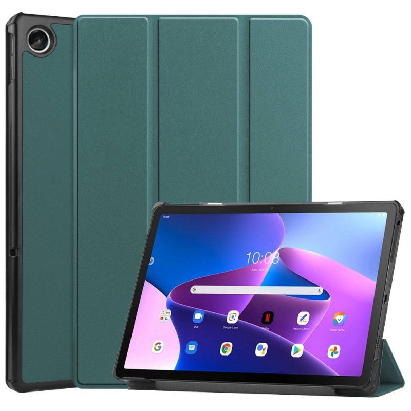 For Lenovo Tab M10 Plus (Gen 3) Trifold Stand Cover - Green