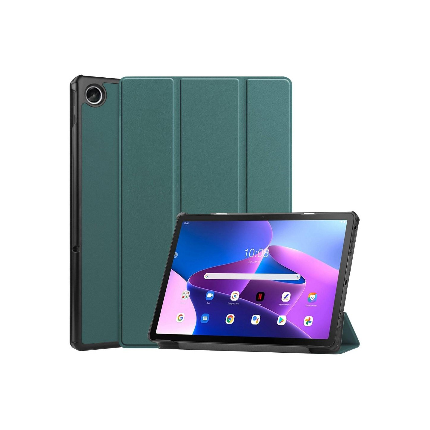 Lenovo Tab M10 Plus (Gen 3) kolminkertainen jalustan kansi