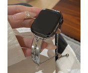 Armband För Watch Series Ultra 2 49mm 9 8 7 45mm 6 5 4 SE etc - Silver