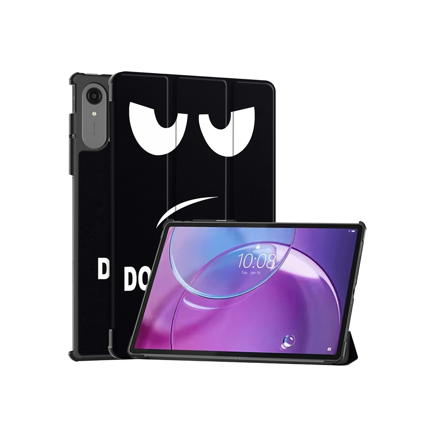 Lenovo Idea Tab Pro Gen 2 13" Suojakotelo Kolmitaitto Teline Kuviopainatus - Don't Touch Me