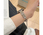 Armband För Watch Series Ultra 2 49mm 9 8 7 45mm 6 5 4 SE etc - Silver