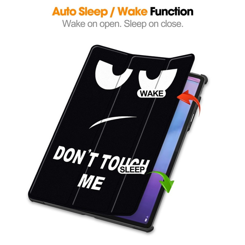 Til Lenovo Idea Tab Pro Gen 2 13" Cover Tri-fold Stander Mønsterprint - Don't Touch Me