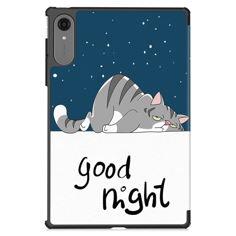 Til Lenovo Idea Tab Pro Gen 2 13" Deksel Tri fold Stativ Mønstertrykk - Cat