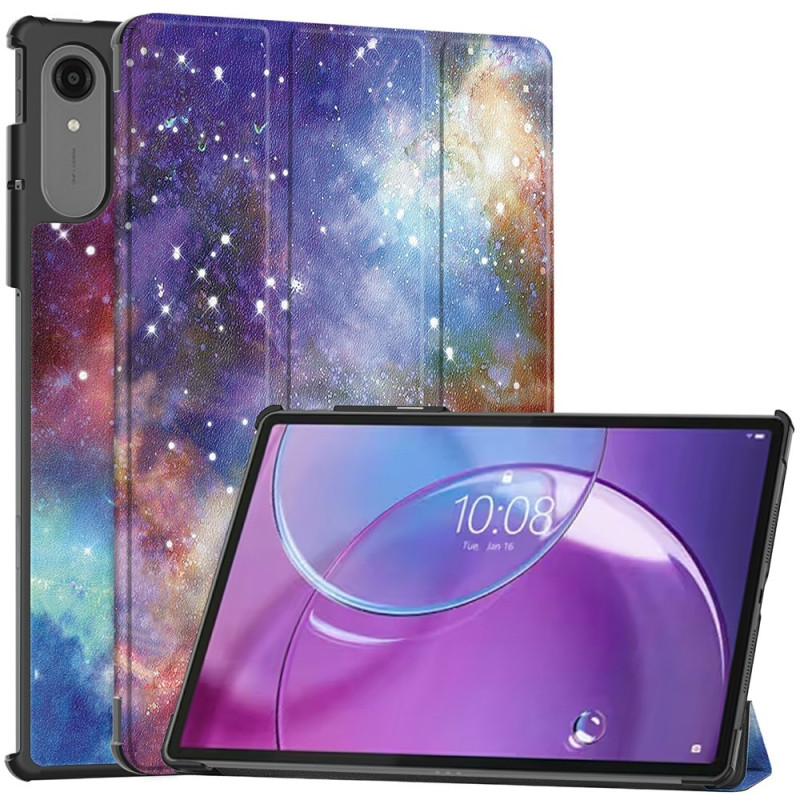 Til Lenovo Idea Tab Pro Gen 2 13" Cover Tri-fold Stander Mønsterprint - Space