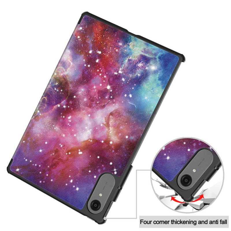 Til Lenovo Idea Tab Pro Gen 2 13" Cover Tri-fold Stander Mønsterprint - Space
