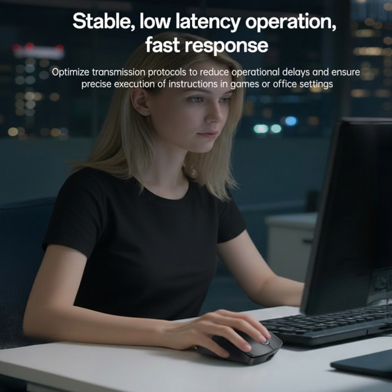 YESIDO Langaton Pelihiiri 2.4G + Bluetooth + Langallinen Hiiri RGB-Valolla