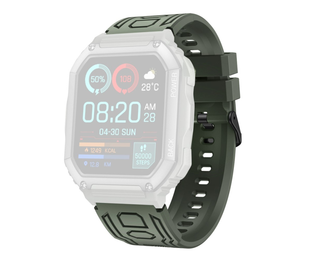 Armband För Garmin Fenix ​​7 / 7 Pro / 6 / 5 22 mm silikon - Grön