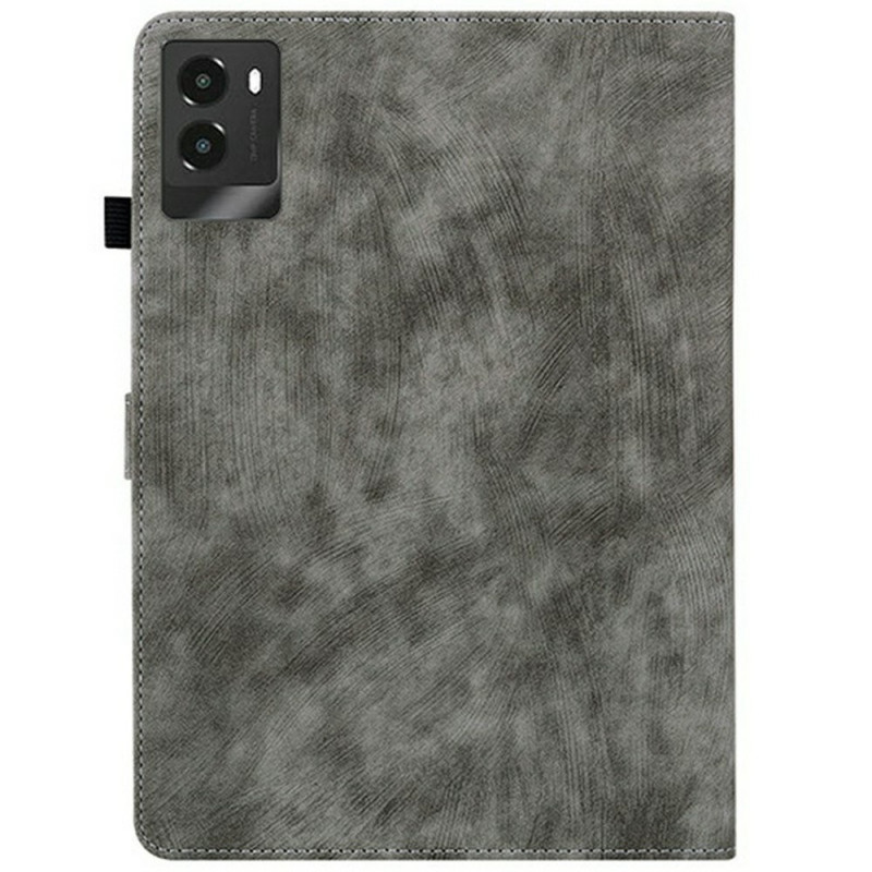 Til Legion Tab Gen 3) Cover Tigerprint Ridsebeskyttelse med Stander - Grå