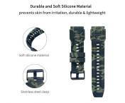 Armband För Garmin Fenix ​​7 / 7 Pro / 6 / 5 22 mm silikon - Grön