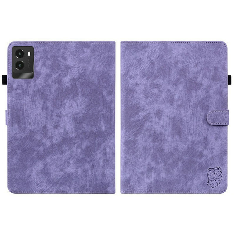 For Lenovo Legion Y700 (2025) Case Tiger Print Anti Scratch with Stand - Purple