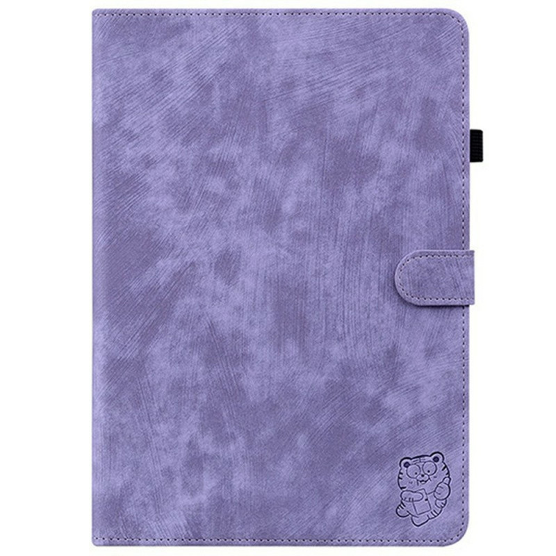 For Lenovo Legion Y700 (2025) Case Tiger Print Anti Scratch with Stand - Purple