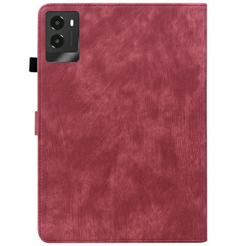 For Lenovo Legion Y700 (2025) Case Tiger Print Anti Scratch with Stand - Red