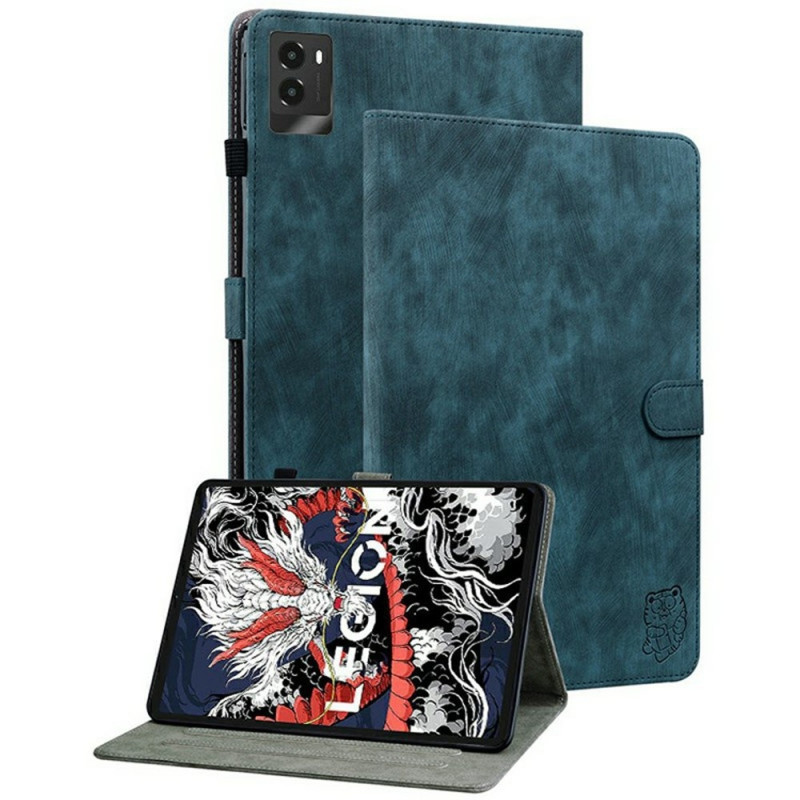 For Lenovo Legion Y700 (2025) Case Tiger Print Anti Scratch with Stand - Blue