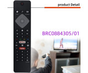 TV fjärrkontroll Ersättning för BRC0884305 / 01 För Philips TV