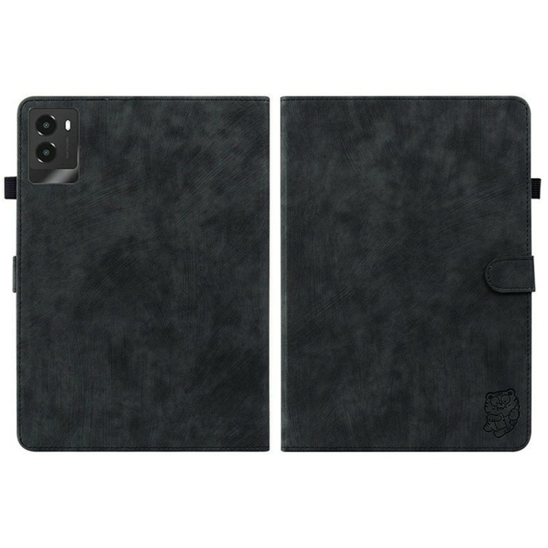 Lenovo Legion Y700 (2025) / Legion Tab Gen 3 Suojakotelo Tiikerikuvio Naarmuuntumaton Teline - Musta
