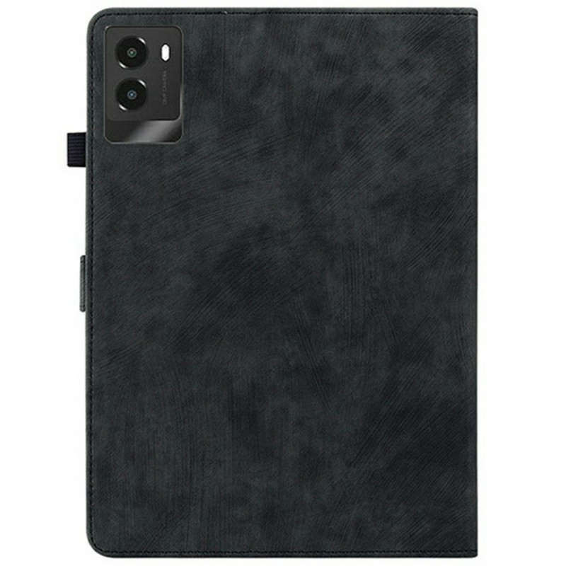 Til Lenovo Legion Y700 (2025) / Legion Tab Gen 3 Deksel Tigertrykk Ripebeskyttelse med Stativ - Svart