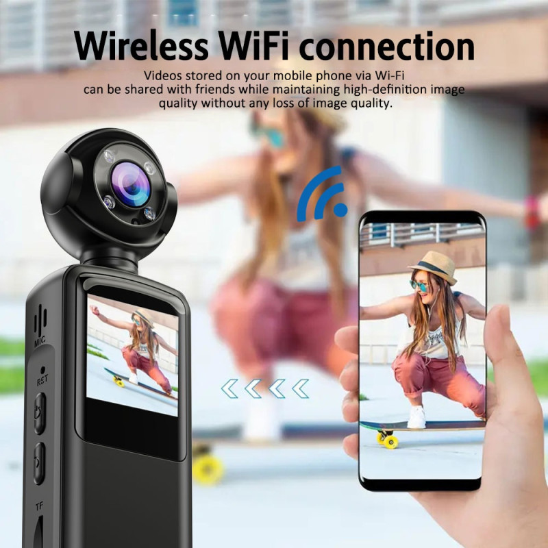 1.5" IPS screen WiFi Action camera Sports camera Rotating lens Video camera