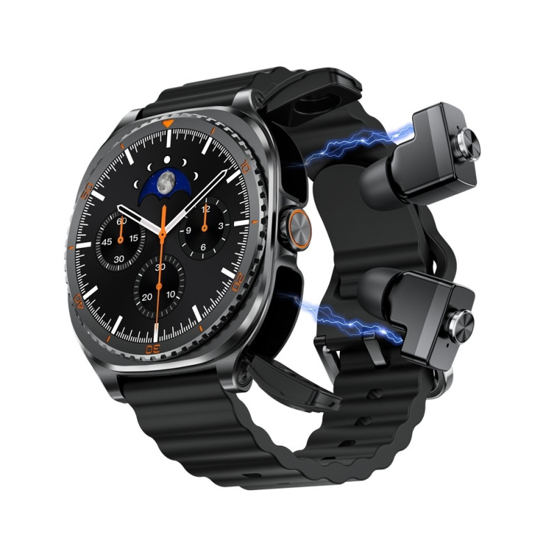 2-in-1 Smartwatch SmartWatch + Headphones Music Health Monitor IP67 Fitness Tracker