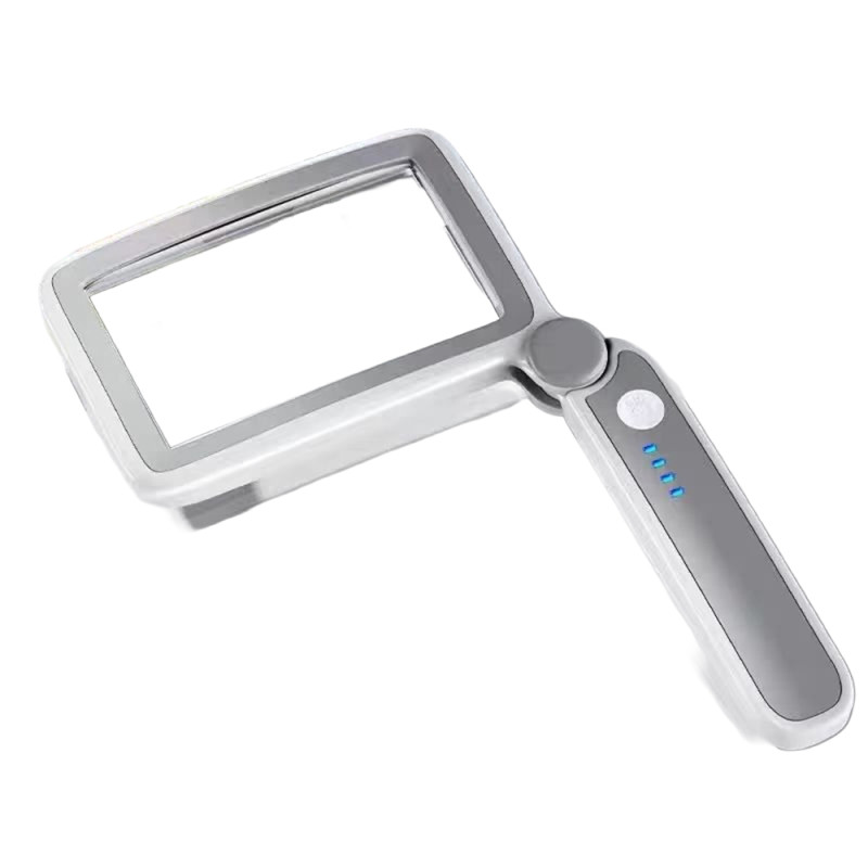 Rechargeable magnifying glass 10 LED lights foldable light reading etc