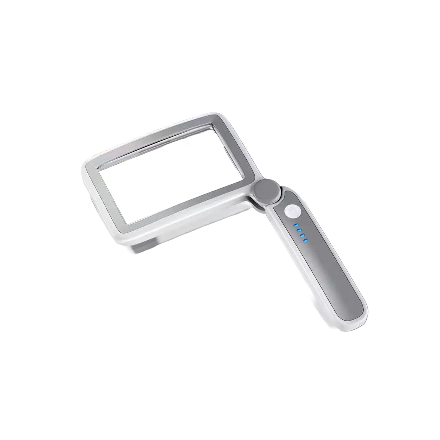 Oppladbart forstørrelsesglass med 10 LED-lys, sammenleggbart lys, lesing osv.