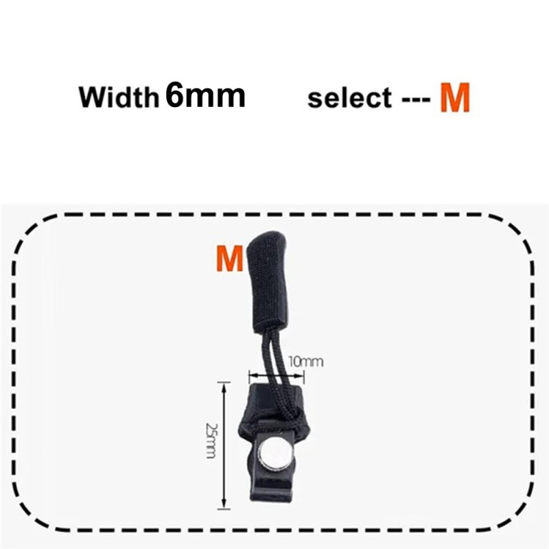 Removable Zipper Replacement Zipper Zipper Puller Repair Kit Size M