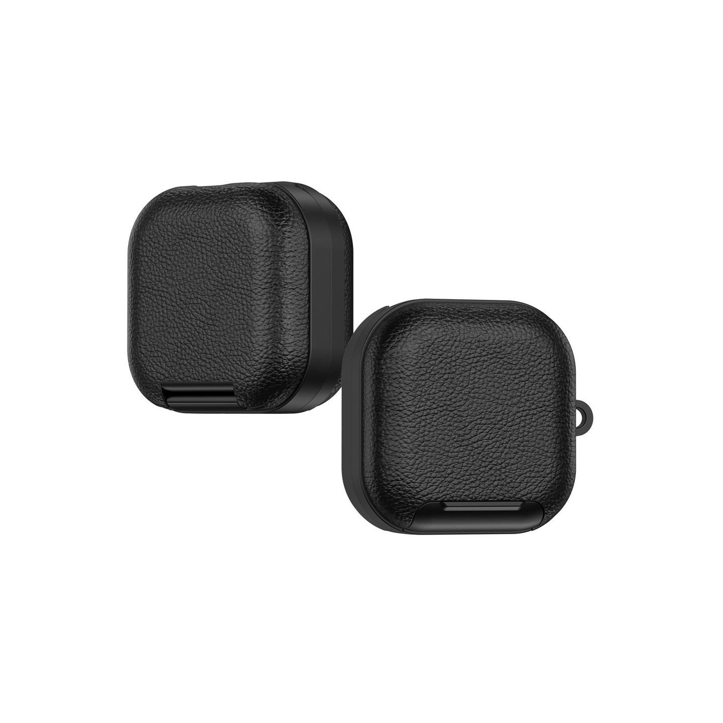 Samsung Galaxy Buds4 / Buds4 Pro -kuulokkeille tarkoitettu suojakuori, jossa jalustan lukituskoukku