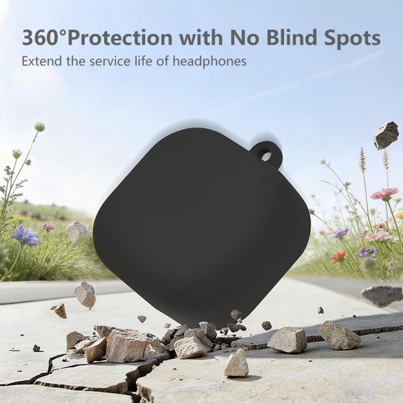 Til Samsung Galaxy Buds4 / Buds4 Pro Beskyttende Etui Cover Silikone Karabinhage