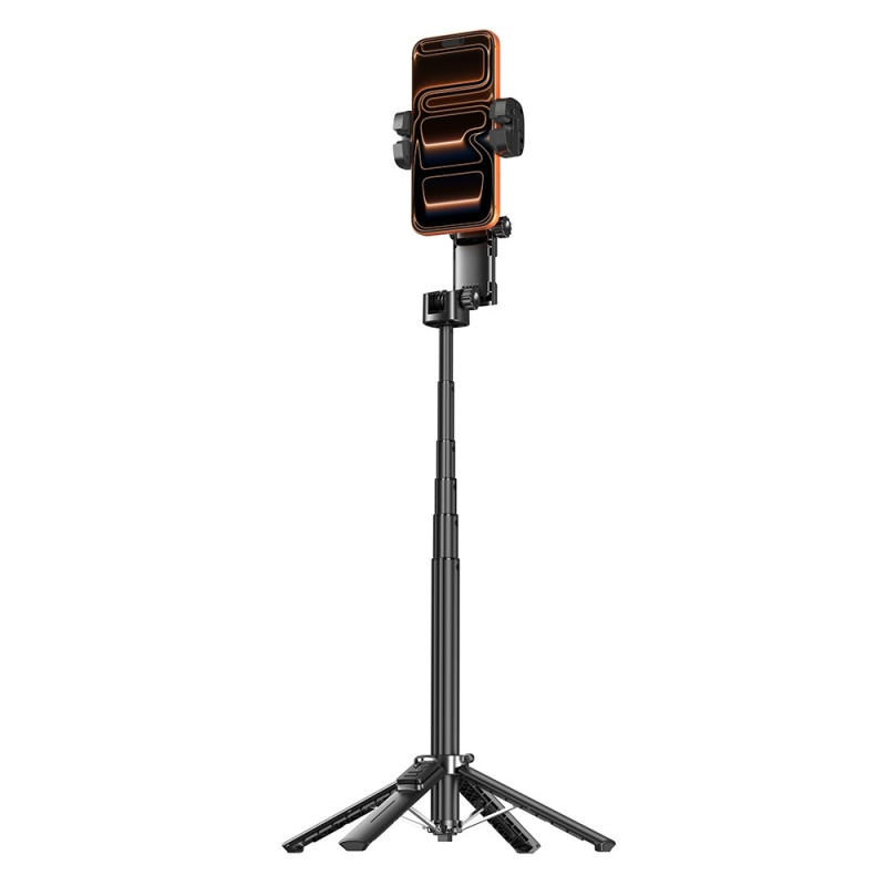102 cm uttrekkbar AI-gimbalstabilisator selfiestang RGB-lysstativ livestreaming